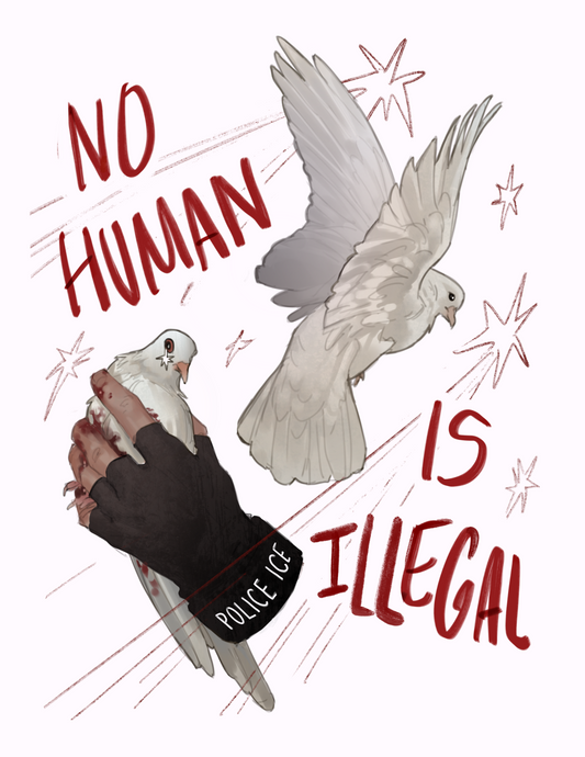 No Human Is Illegal Print - Digital Download