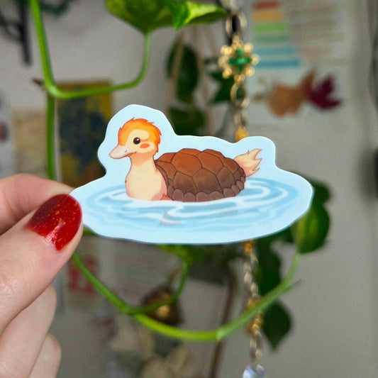 Turtle Duck Sticker