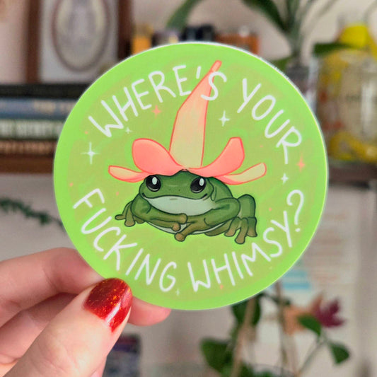 Whimsy Frog Sticker