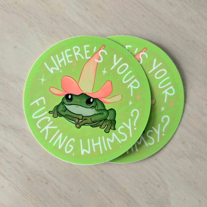 Whimsy Frog Sticker