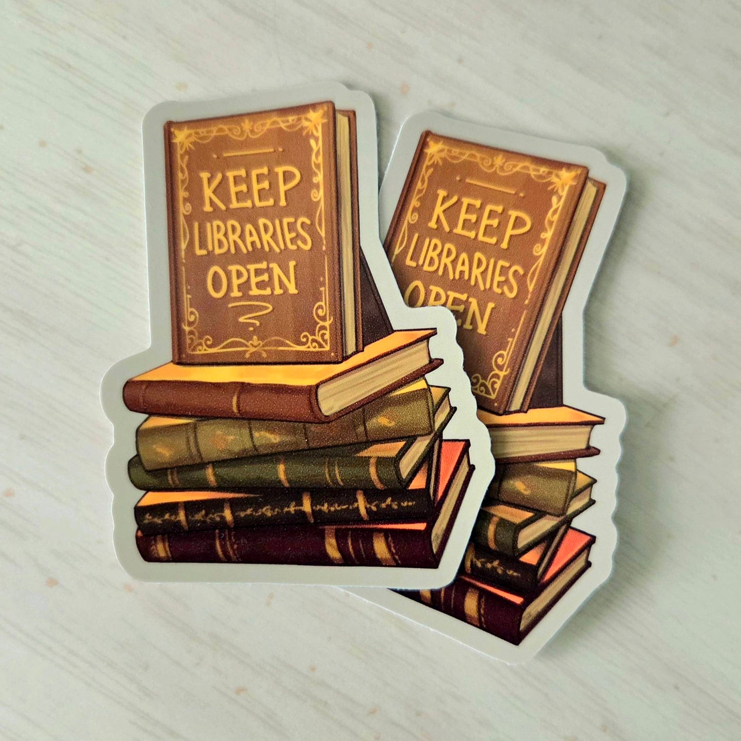 Keep Libraries Open Sticker
