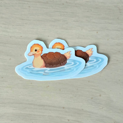 Turtle Duck Sticker