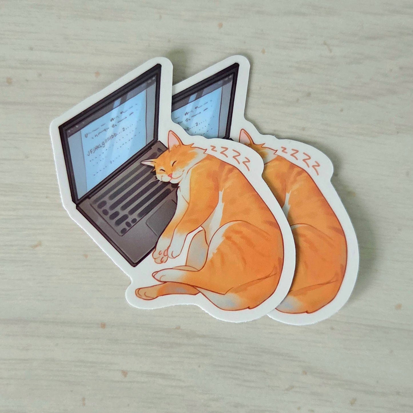 Laptop Cat Sticker