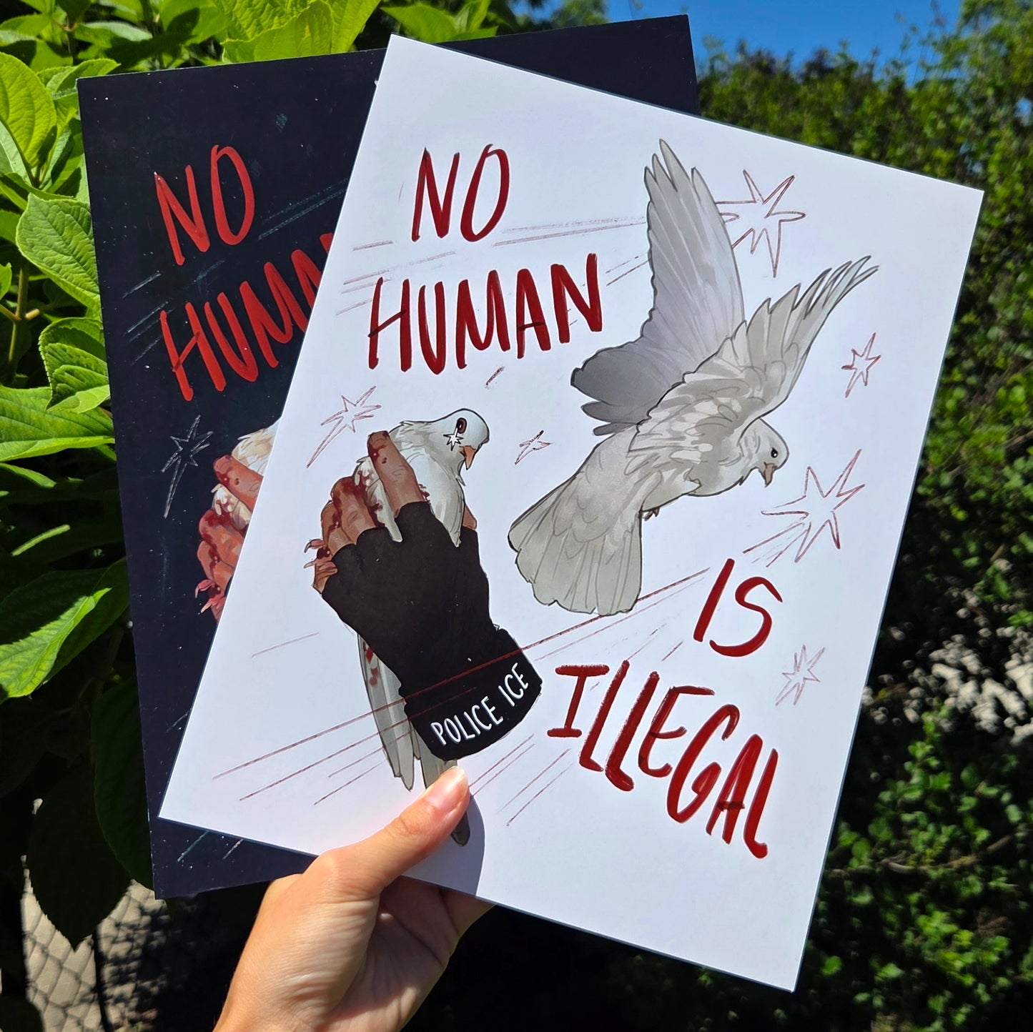 No Human Is Illegal — Prints for Fundraising