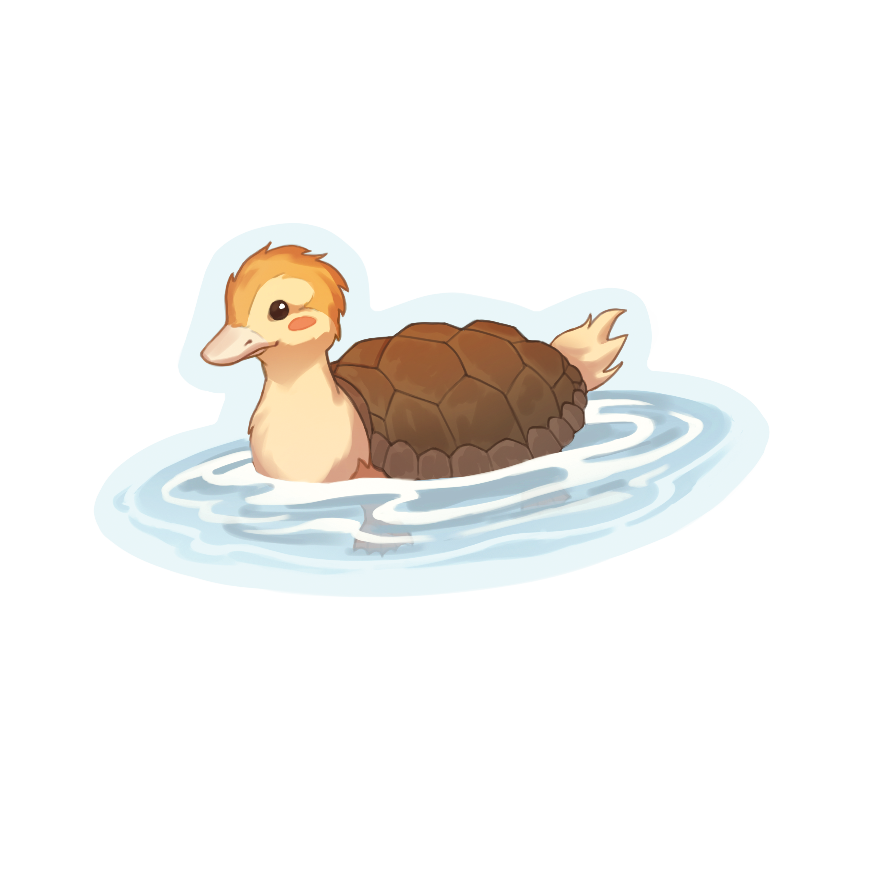 Turtle Duck Sticker – shop fancysmudges