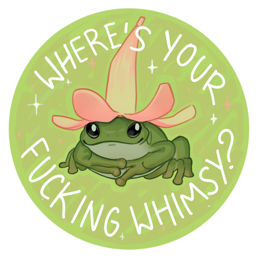 Whimsy Frog Sticker